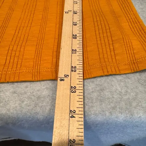 Pilcro Anthropologie Tank Top Womens Large Marigold Yellow Cotton Blend NEW