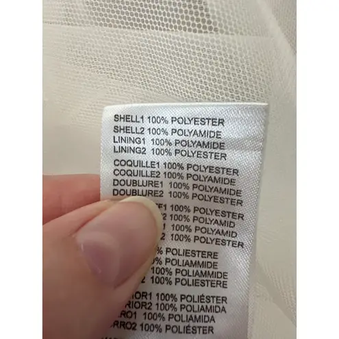 BHLDN Cleo Puff Sleeve Ivory Mini Dress NWT Size 8 Bridal Shower