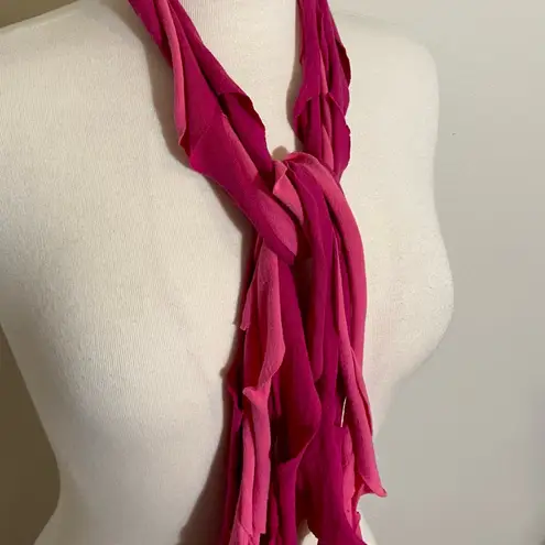 Delicate Jellyfish Scarf Jersey Cotton Shades of Pink One Size OOAK