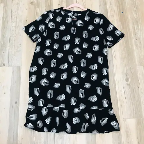 Mud Pie  Crepe black floral Dress medium