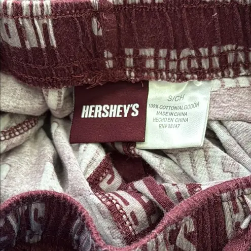 Hershey's Logo Size Small Women's or Men's Pajama Pants Brown