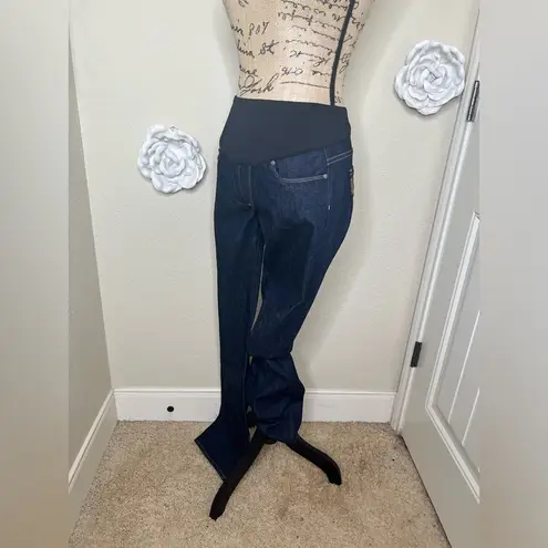 Paige Premium Denim Maternity Melrose Jeans in Dark Blue Size 29