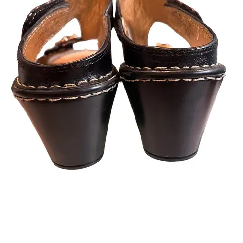 Alegria Lara Wedge Leather Sandal Schmancy Bronze