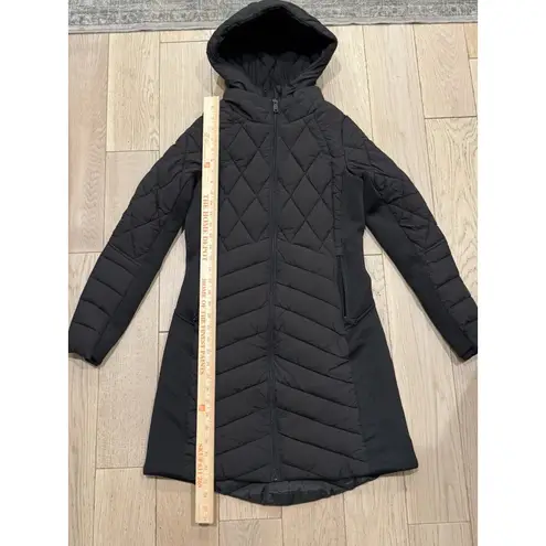 Bernardo Black Winter Neo Active Double Up Puffer EcoPlume Long Lined Womens XS