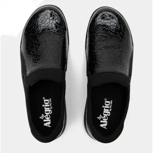 Alegria Algeria Duette Flourish Black Shoe Patent Comfort Slip Resistant Light Size 37