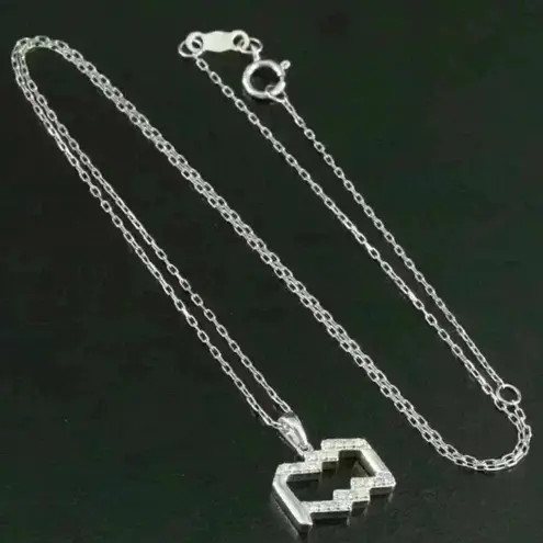 Zales Diamond & Sterling Silver Aquarius Zodiac Sign Pendant