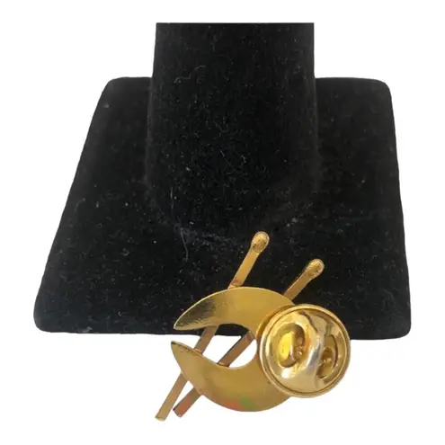 Vintage Artist's Palette Brush Paints Gold Tone Pin/Brooch