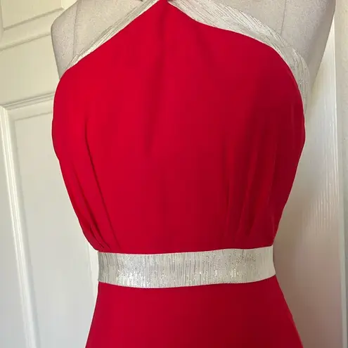 Fame and Partners NWT Red Long Halter Top Dress