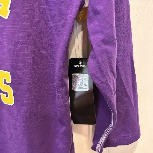 Minnesota Vikings NFL Women's Long Sleeve Shirt Size Small NWT Purple Gold