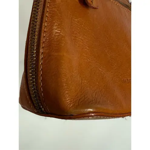 Pratesi Firenze Italian Made Leather Crossbody Purse 6x7 10oz Brown