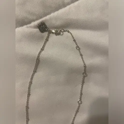 Authentic Virgins Saints & Angles (VSA) Silver Crystal Cross Necklace