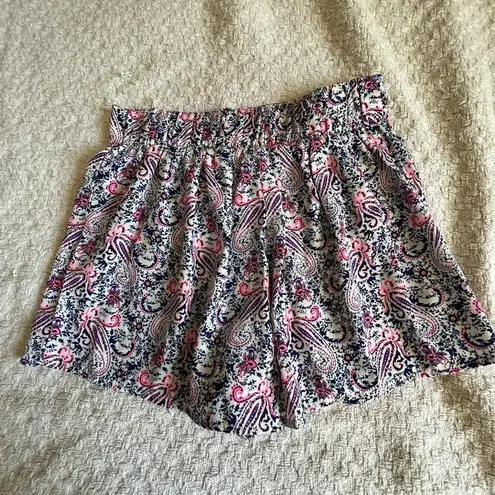 Charlotte Russe Charlotte Russ shorts pink and black pattern on white background size S