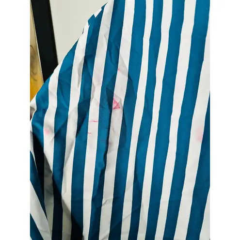 TOME x RTR Blue White Handkerchief Hem Striped Tank Top Size Medium