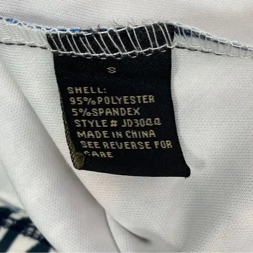 Jealous Tomato Tropical Print Bodycon Sheath Dress Red Blue Small Off Shoulder