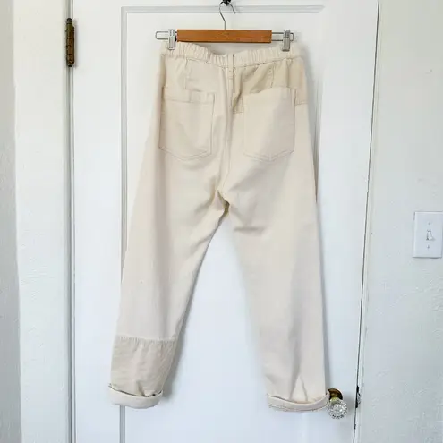 Pilcro | Ultra High-Rise Pull-On Stretch Slim Fit Corduroy Jeans Cream Medium