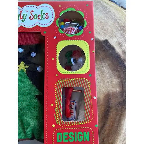 🎄NWT DIY Real Ugly Christmas Socks Set Black
