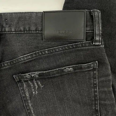 Moussy Vintage Black Jeans Distressed Straight Style 025EAC12