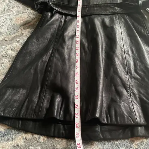 Eddie Bauer  vintage leather lambskin trench XS (flaw)