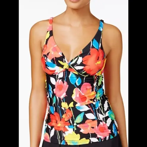 Anne cole  tummy control floral tankini set. New