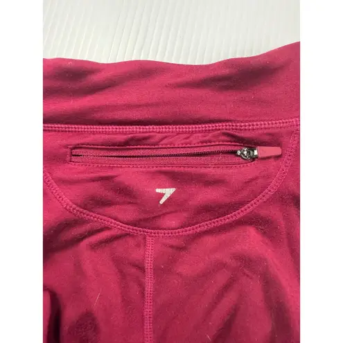 Gymshark  Training Leggings High Waisted Workout Gym Activewear Burgundy‎ S