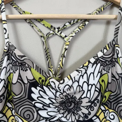 prAna Floral Shelf Bra Traveler's Mini Dress Women Small Athletic Outdoor Active