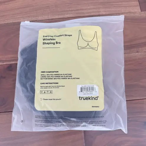 Truekind Everyday Comfort Straps Wireless Shaping Bra Black XL