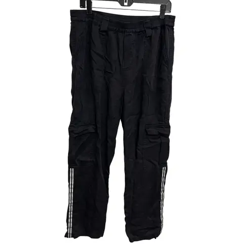 Johnny Was Cargo Pants R68922-6 Black Lyocell Pull-On Utility Boho Women's M