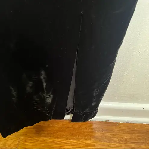 Maggy London Vintage Velvet Midi Dress Black 8