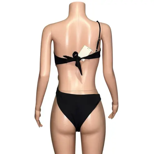 MONDAY SWIMWEAR Vera One Shoulder One Piece Swim, Black, Medium Black