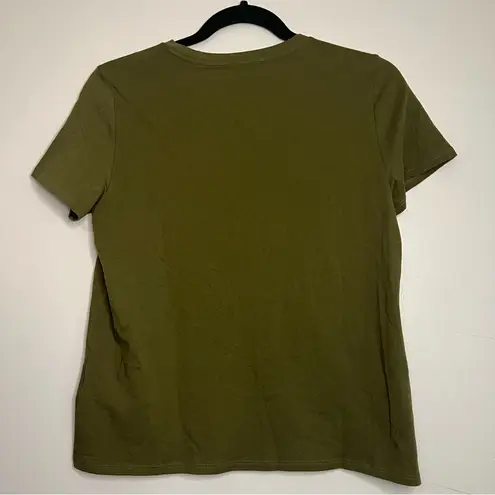 Amour Vert XS Olive Green SS Berkeley Organic Cotton Tee Shirt Sustainable