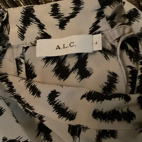 ALC Frank A.L.C Ella Leopard Print Top Blouse