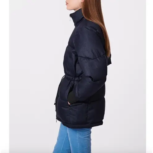Bernardo Water Resistant Polyester Puffer Jacket Navy Womens Size Medium