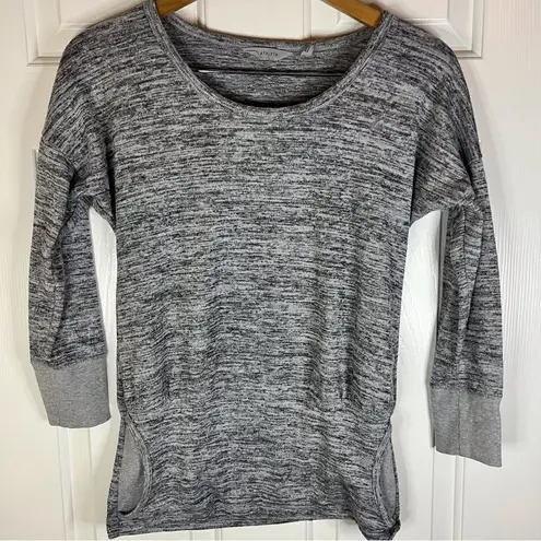 Athleta  Womens Size Small‎ Gray Batwing and Robin Pullover Sweatshirt with Pouch - Image 6