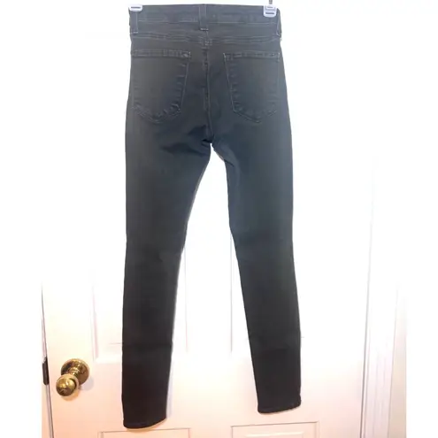 Just Black JB Slit Knee Skinny Jeans Sz 24, Stretch, Ankle, Faded Black, Pockets