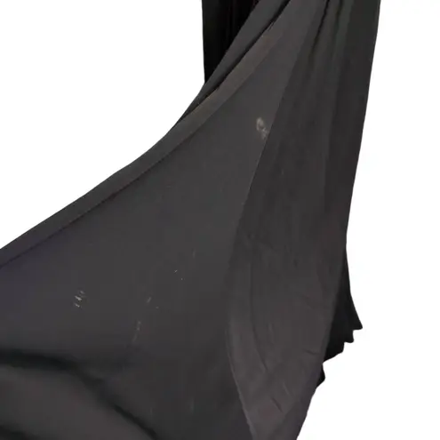 Karen Millen Black V-Neck Jersey Drape Flutter Sleeve Maxi Wrap Dress US 6