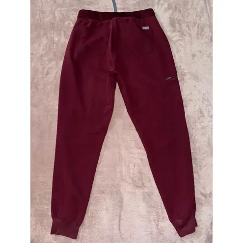 FIGS  Zamora Jogger Scrub Pants Graphite Red Size Small‎ - Image 4
