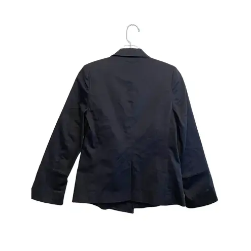 AYR Double Breasted Black Blazer Jacket Women's Size 0 Button Up Cotton Knit