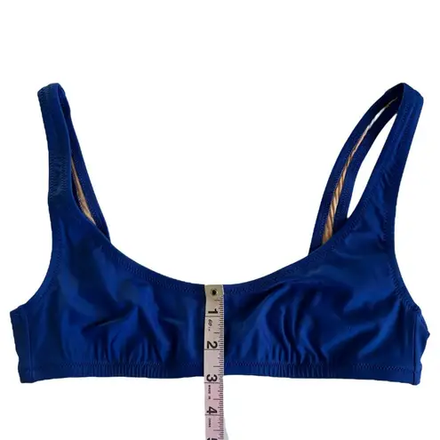J.Crew Heritage Royal Blue Scoopneck Bikini Top Women's Swimwear Size Small NWT