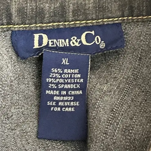 Denim & Co Vintage . Denim Coat