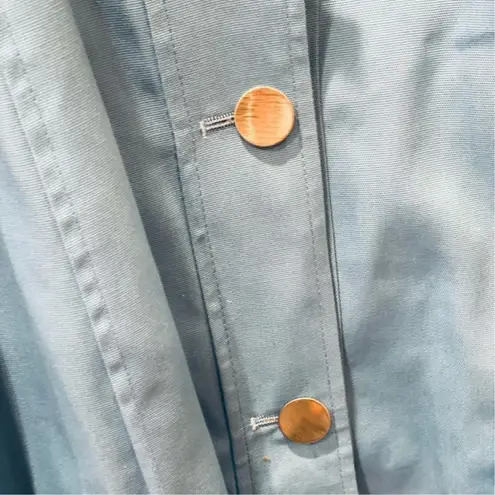 Marshall Field’s Vintage Trench Coat Belted Blue 14