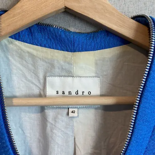 Sandro zip up Peplum blazer