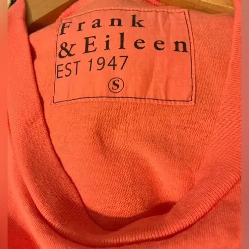 Frank & Eileen $188 Tee Lab Midi Harper Shirt Dress Shirtdress Orange Small