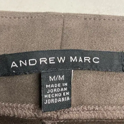 Andrew Marc Women’s Soft Faux Suede Pull On Pants Size Medium Brown