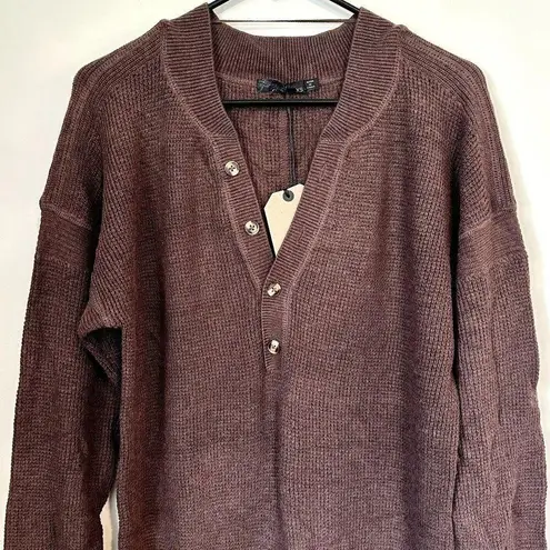 prAna NWT Milani Henley Dress in Clove - Size Extra Small