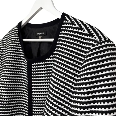 Nine West  NWOT Black White Blazer women’s Size 24W