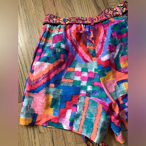 Johnny Was  summer day dream jade linen shorts XS