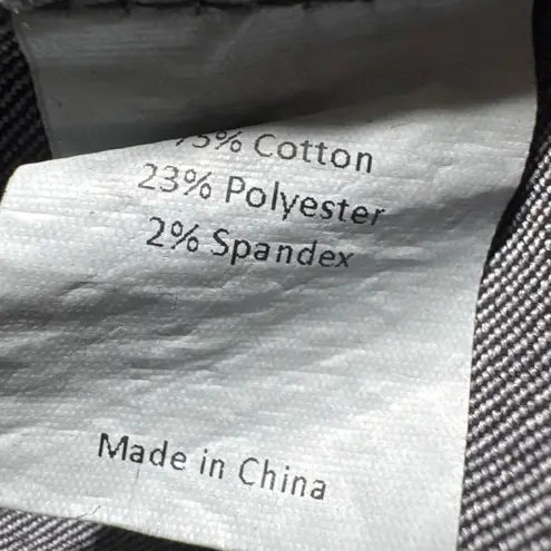 Agnes Orinda Denim Jacket Western Style Button Front Black Jean Jacket 2X Size XXL