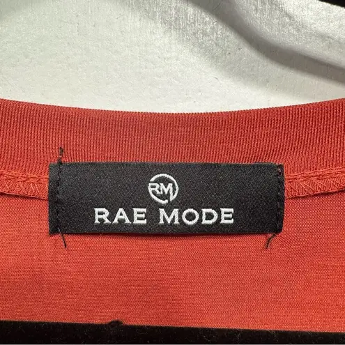 Rust Red Long Sleeve V Neck Tunic by Rae Mode Women’s Plus Size 3XL