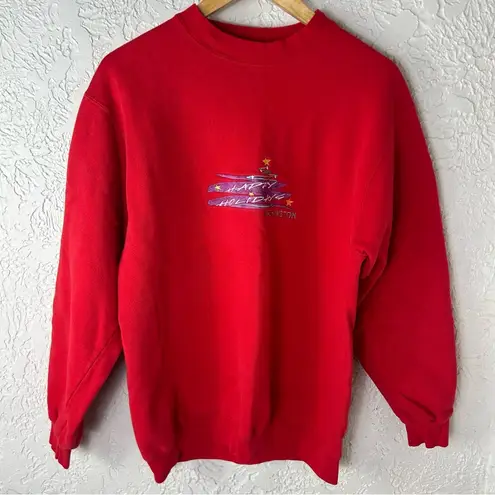 Vintage 90’s Christmas Sweatshirt Washington Size L Red Size L