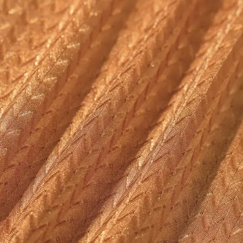 BERLOOK Caramel V Cut Jacquard Bikini Bottom ONLY 59 Orange Size L